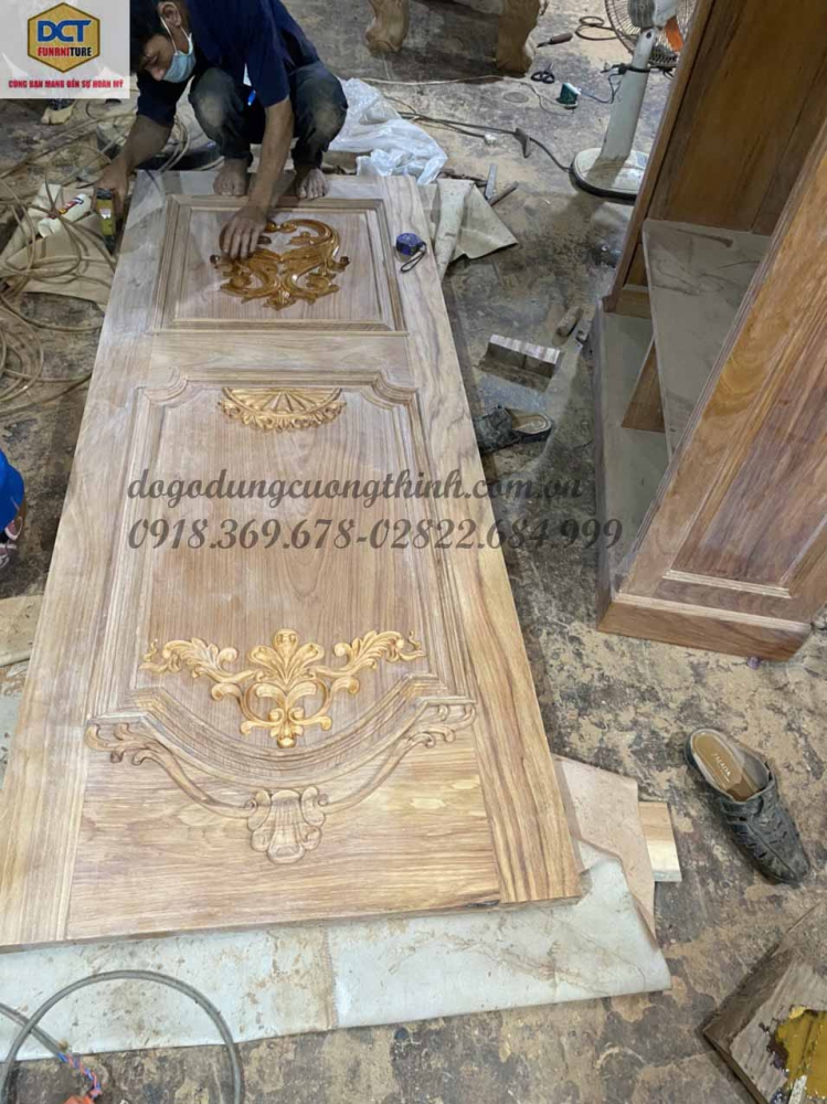 Các bước hoàn thiện mẫu cửa phòng